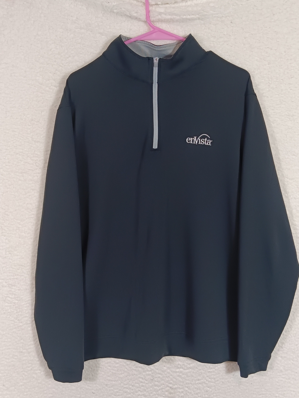 Peter Millar Pullover Mens Large Black Perth Performance Quarter Zip Golf